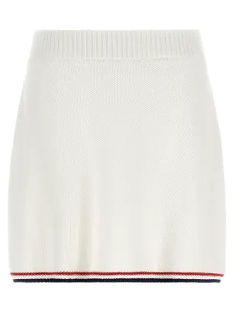 Brunello Cucinelli Womens Piquet-Effect Skirt - Active Line