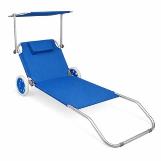 ebuy24 Techo De Las Ruedas De La Silla De La Tumbona De La Tumbona 165x16x65 - Vcm