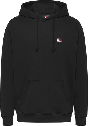 Tommy Jeans Zwarte hoodie met kangoeroezak - Heren - Hoodies - Zwart - S - Katoen - Hoodies & sweatvesten
