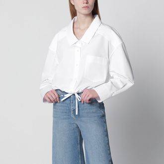 Givenchy Camicia corta bianca in popeline