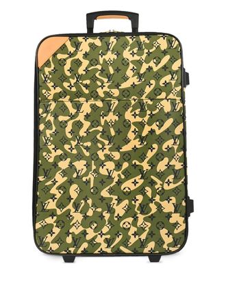 Louis Vuitton 2008 reistas met camouflageprint en monogram - Groen