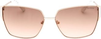 Guess Gradient Bruine Lensi Matte Roségouden Zonnebril