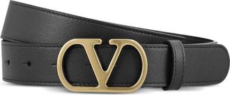 Valentino Garavani Logo-buckle Leather Belt