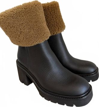 Pedro Garcia Womens Zarela Ankle Boot In Black Cervo Shierling