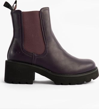 Heavenly Feet Honeybelle Womens Chelsea Boots Purple - Size UK 5