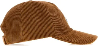Moncler Womens Baseball Stretch Corduroy Cap Caramel Polyester Nylon Elastane
