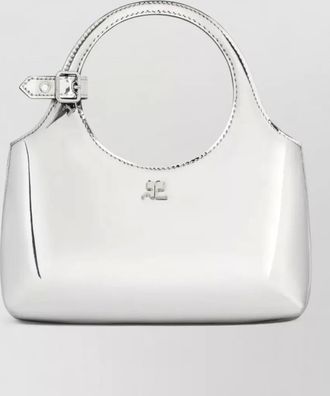 Courr&egrave;ges mini round shoulder bag mirror