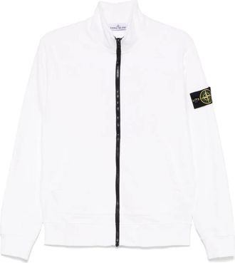 Stone Island Felpa in cotone biologico - Bianco