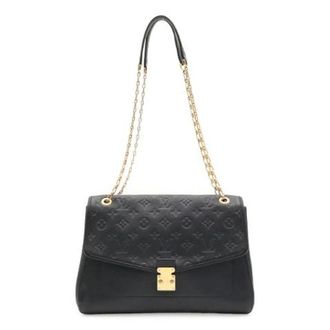 Louis Vuitton Pre-owned Saint Germain Monogram Empreinte Shoulder Bag - Dames - Pre-owned - Zwart - Maat: ONE Size Zijde