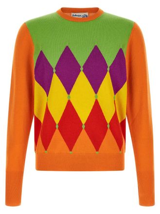 Ballantyne Orange Crew Neck Sweater