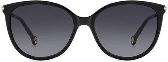 Carolina Herrera HER 0189/G/S Asian Fit 2M2/9O Womens Sunglasses Black Size 57