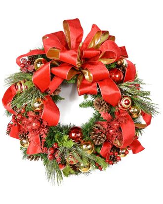 Creative Displays Inc. 24In Red Wreath