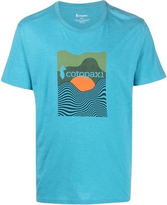 Cotopaxi Blue Printed organic cotton t-shirt
