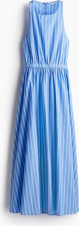 H&M Kleid aus Baumwollpopeline - Blue