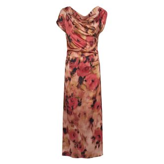 Americandreams Camelia Dress - Dames - Maxi kleedjes - Veelkleurig - S - Kleedjes