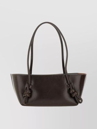 Hereu rectangular shoulder bag knotted handles