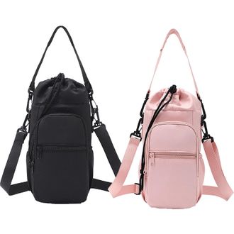 Generic Water Bottle Shoulder Bag - the Ultimate Outdoor Companion, Water Bottle Holder with Adjustable Strap, Waters Bottles Carrier Bag Purse Crossbody for 