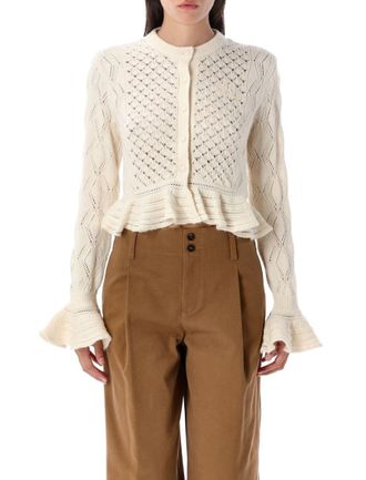 Chloé Pointelle Knit Cardigan