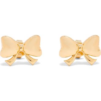 Marc Jacobs Bow Stud Earrings in Light Antique Gold at Nordstrom