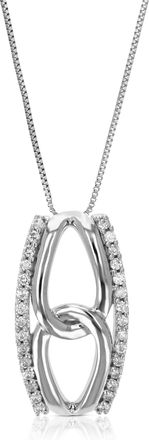 Vir Jewels 1/10 cttw Lab Grown Diamond Pendant Necklace in Sterling Silver with Chain For Women