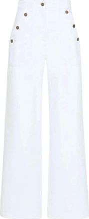 Max Mara Dames, Jeans, Wit, Maat: 2XS