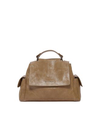 Orciani Glossy Textured Sveva Small Handbag