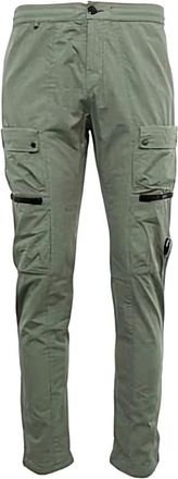 C.P. Company C.p. Company, Heren, Broeken, Groen, Maat: 3XL Katoen