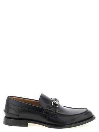 Gucci Black Solid Loafers