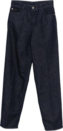 Emporio Armani Jeans - Dames - Regular Fit Jeans - Blauw - W29 - Leer - Jeans