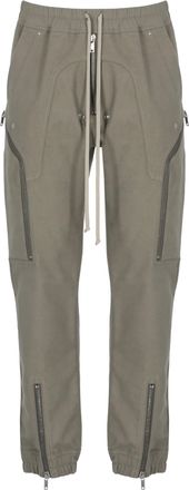 Rick Owens Trousers With Elastic Waist And Multiple Zipper Details