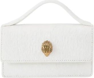Kurt Geiger Extra Small Bond Top Handle Tas - Dames - Handtassen - Wit - ONE Size - Leer - Tassen