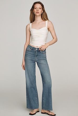 Frame Denim Le Slim Palazzo High-Rise Wide-Leg Jeans