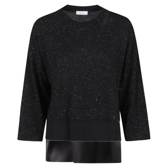 PESERICO Mujer, Jerseys, Negro, Talla: XL