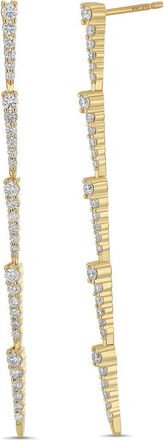 Bony Levy 18K Gold Audrey Diamond Linear Earrings in 18Ky Gold at Nordstrom