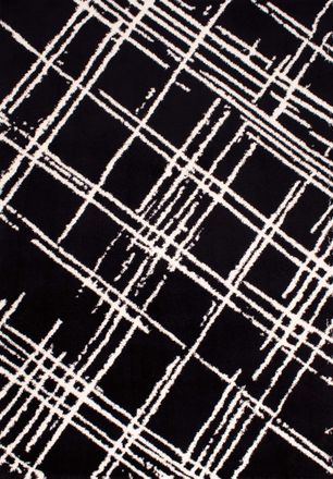 Nazar Rugs Alfombra abstracta con motivos geométricos negro - 200x290 cm