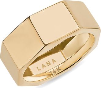Lana Jewelry Hollow Rock 14K Gold Ring in Yellow Gold at Nordstrom, Size 6
