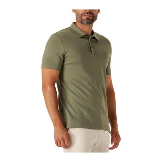 HUGO BOSS Heren, Tops, Groen, Maat: 2XL Katoen