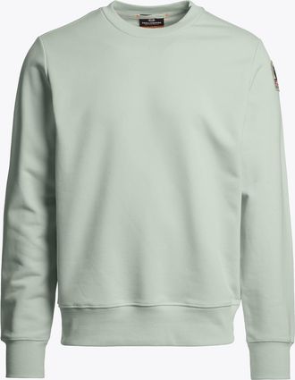 Parajumpers Mens K2 Crew Neck Sweatshirt in Light Grey Cotton - Size Medium