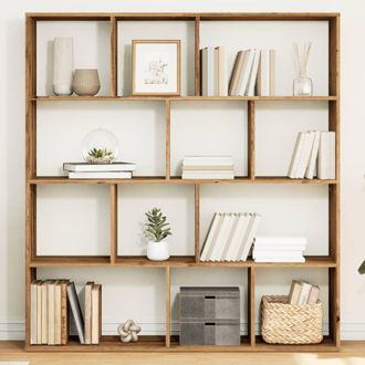 Berkfield Home Book Cabinet Artisian Oak 132x29x141.5 cm Engineered Wood in Brown