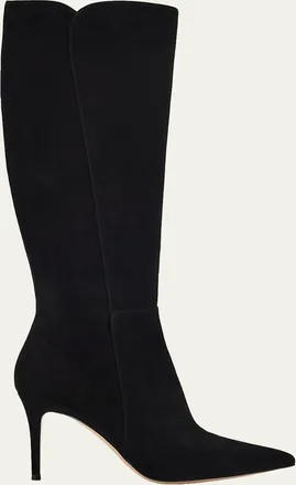 Gianvito Rossi 85mm Suede Knee-High Boots