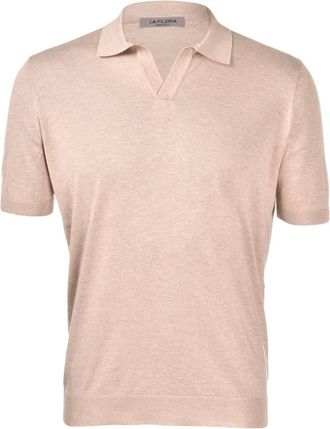 La Fileria Skipper Polo Shirt - Heren - Polos - Beige - M - Tops