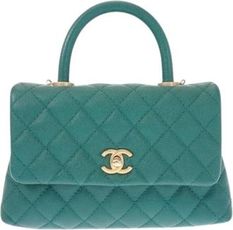 Chanel Borsa a mano Chanel Pre-owned in pelle Caviar trapuntata - - Pre-owned - Donna - Verde - ONE SIZE