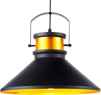 Teamson Home Teamson Home - L&aacute;mpara Led De Techo Colgante Moderna Negra De Vn-l00036-eu