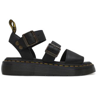 Dr. Martens Gryphon Quad Pisa Leather Womens Slingbacks Sandals - Black - Size:UK 6.5