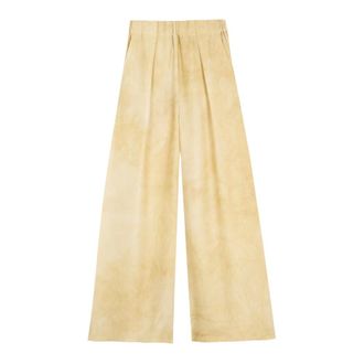 Cortana Wide Trousers, female, Beige, XS, Dream, silk palazzo Trousers in ivory maltinto