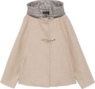 Fay wollen cape met capuchon