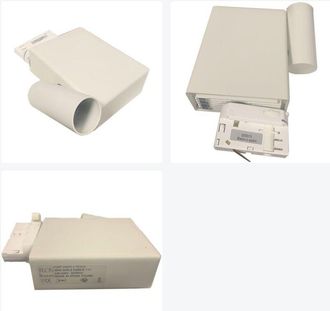 FLOS F2437009 Fort Knox 2 Trac Foco De Carril Blanco Para Bombilla De 70w Gx8,5 Cdm-r111