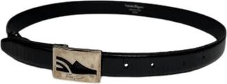 Ferragamo Pre-owned Vintage Riem - Dames - Vintage Accessoires - Zwart - ONE Size - Leer - Vintage