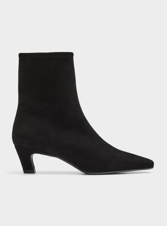 Simons Womens Pointed suede boot Exclusive collection from Italy Women