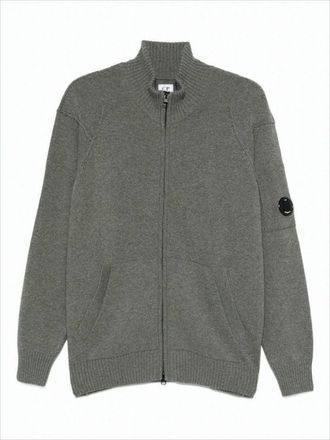 C.P. Company Ribbed Collar Zip-Up Knitwear